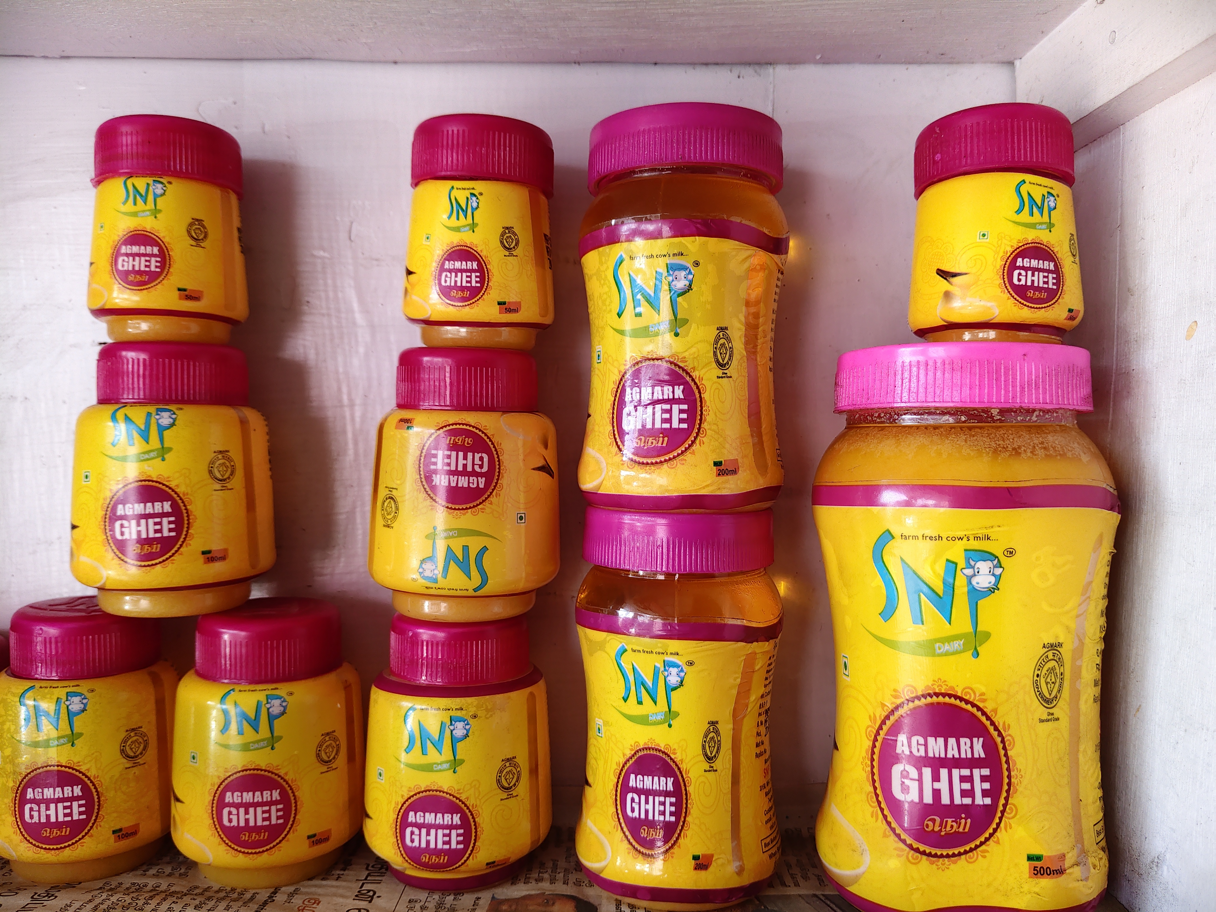 Ghee Shelf Display
